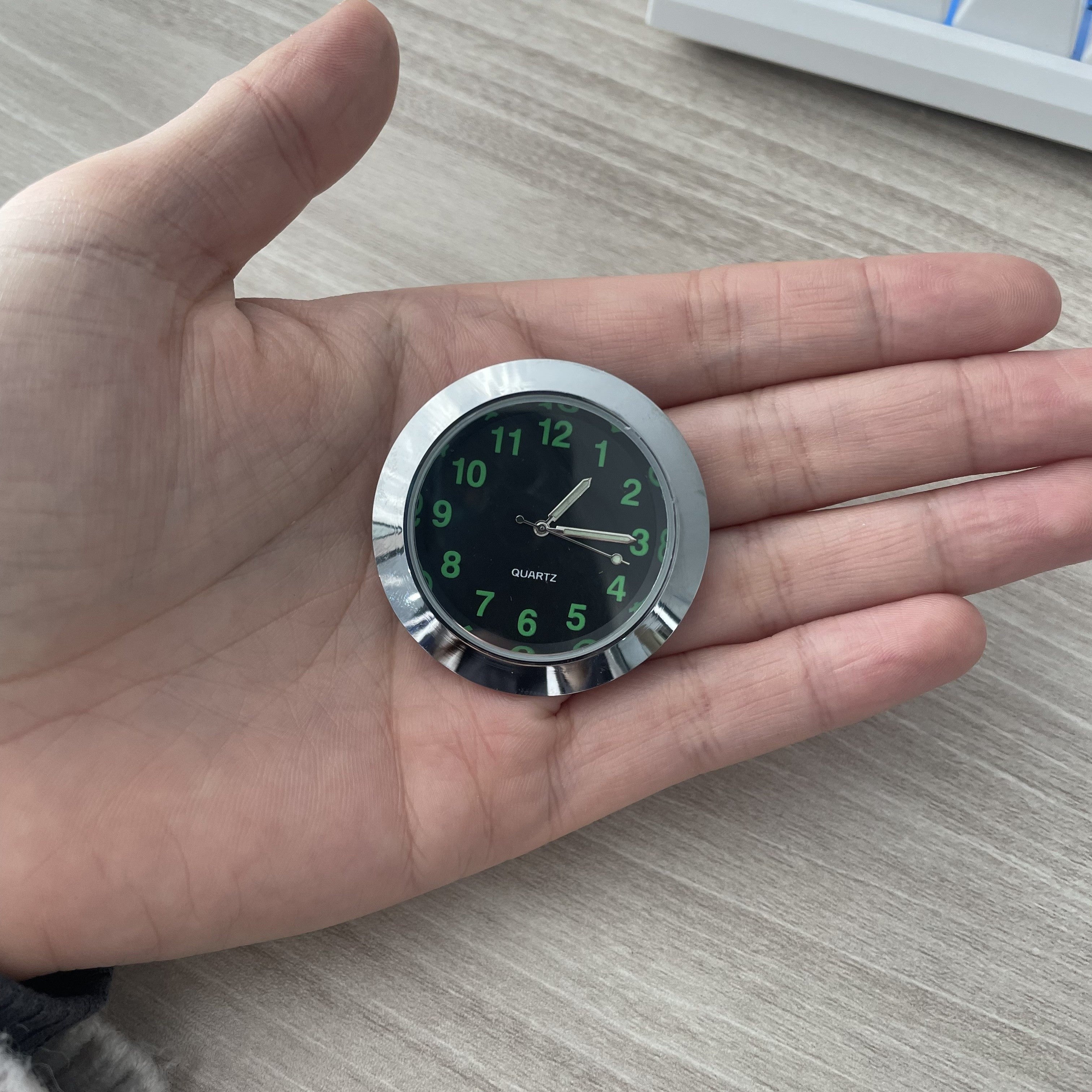 Mini Car Interior Digital Clock Quartz Watch Auto Decor