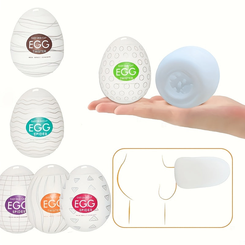 Men soft flexible pocket masturbator egg for male pleasure