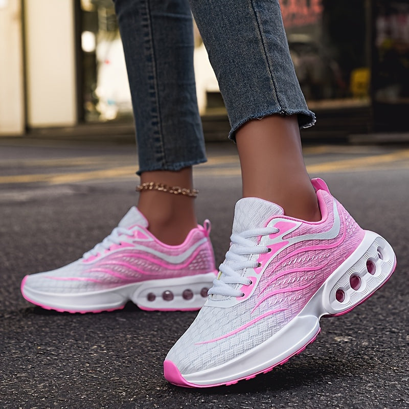 Women’s Air Cushion Sneakers Low-Top Running Shoes Breathable Casual