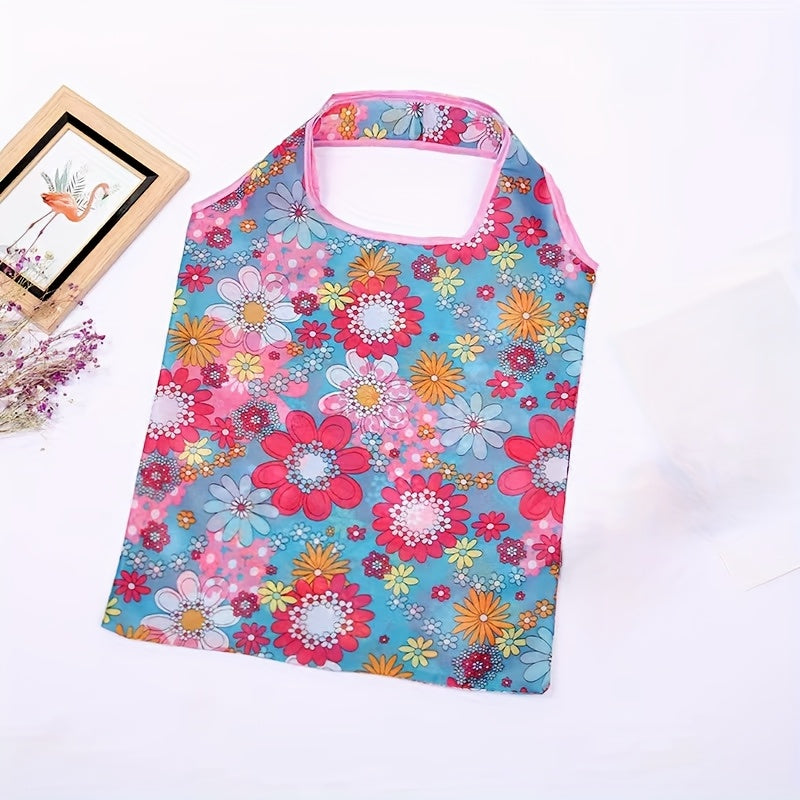 Durable Foldable Shopping Bag with Leak-Proof Design, Polyester, Reusable