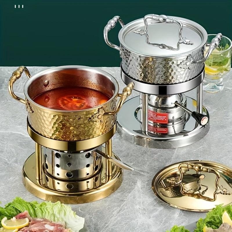 316 Stainless Steel Cooking Pot with Lid for Kitchen and Induction Cookers
