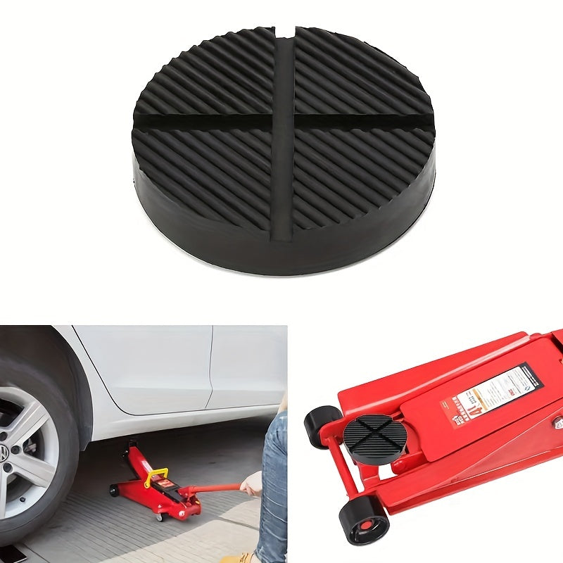 Universal Rubber Car Jack Support Block Red Durable Stabilizer