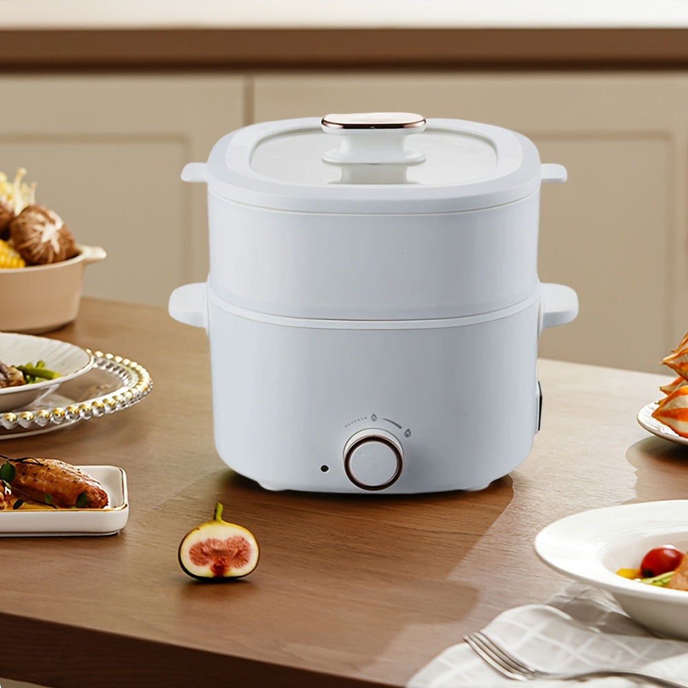 2L keramika qoplamali idishli elektr pechka, ikki tomonlama quvvat, bifshteks, makaron, issiq qozon, ramen uchun ko‘p funksiyali pishirgich. Tez isitish, ortiqcha issiqlikdan himoya.