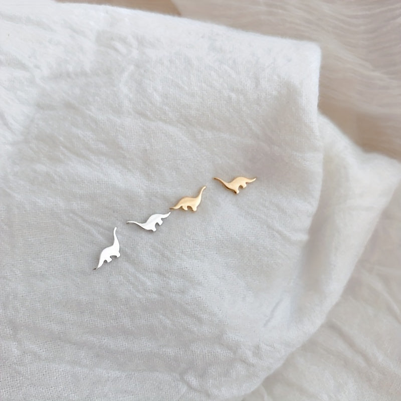 Women Dinosaur Stud Earrings Vintage-Inspired Cute Party Jewelry