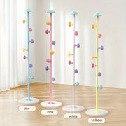 Perchero resistente de acero al carbono con 7 ganchos, de pie, moderno para hogar y dormitorio