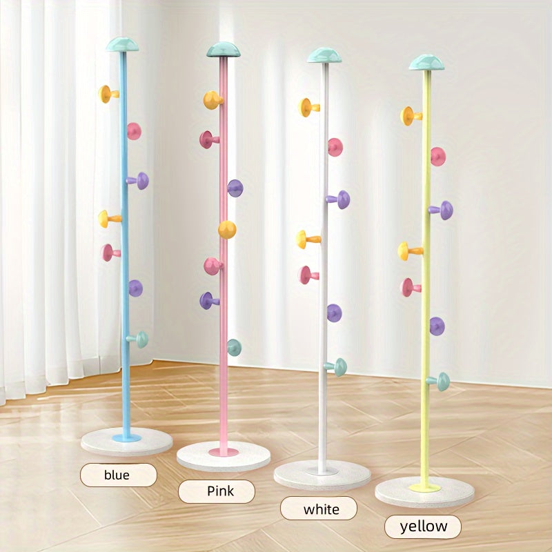 Perchero resistente de acero al carbono con 7 ganchos, de pie, moderno para hogar y dormitorio