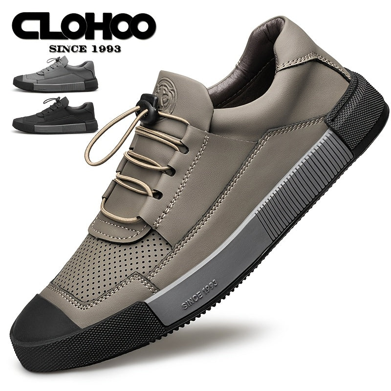 Men's Casual Sneakers Breathable Synthetic Upper Rubber Sole All-Season Low Top Streetwear