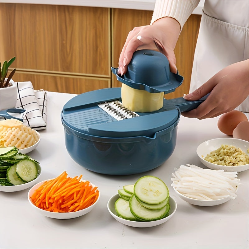 Multi-Functional Vegetable Chopper 12 Functions Slicing Dicing Grating Kitchen Tool