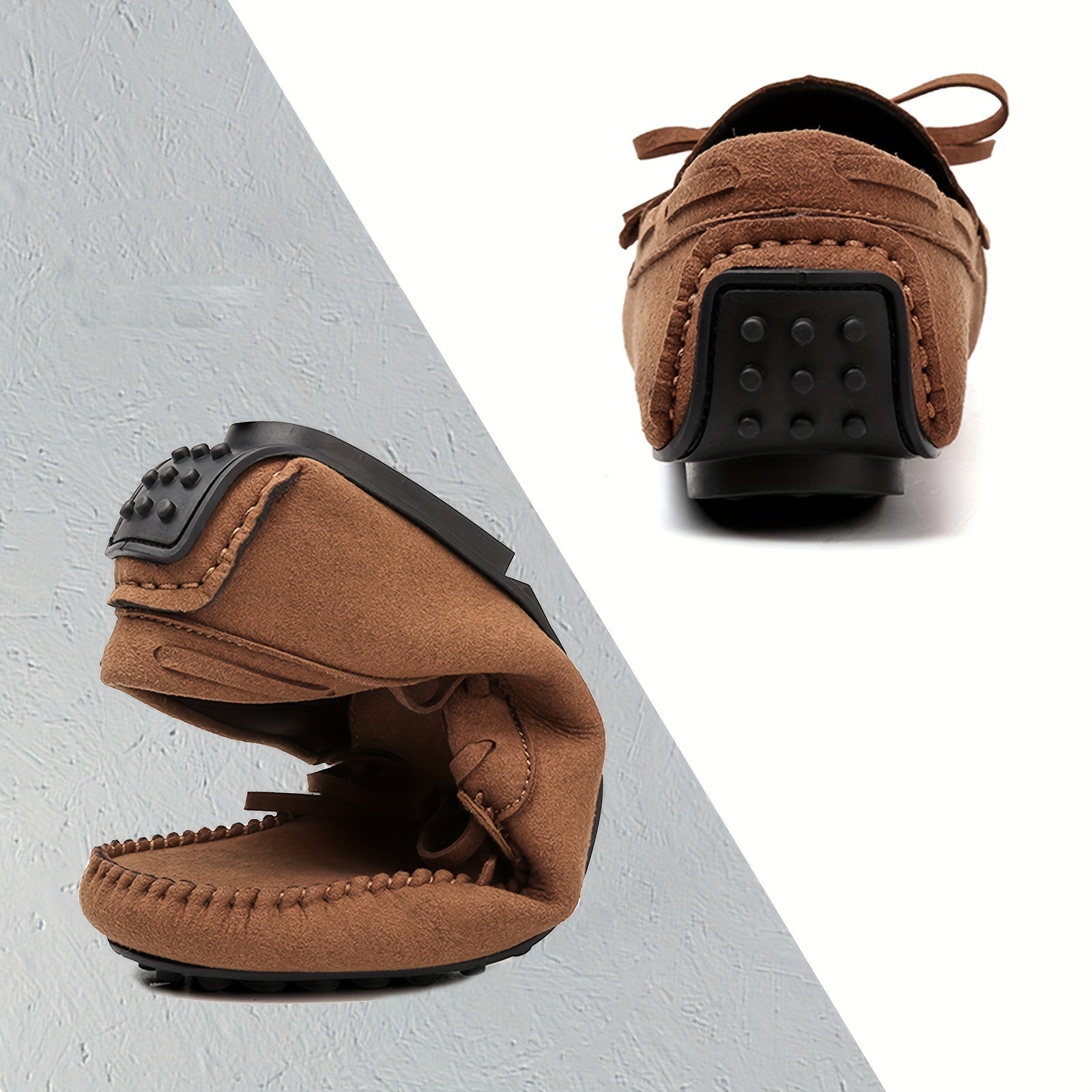 Men's Slip-On Indoor Outdoor House Shoes Solid Fiber Rubber Casual Comfortable