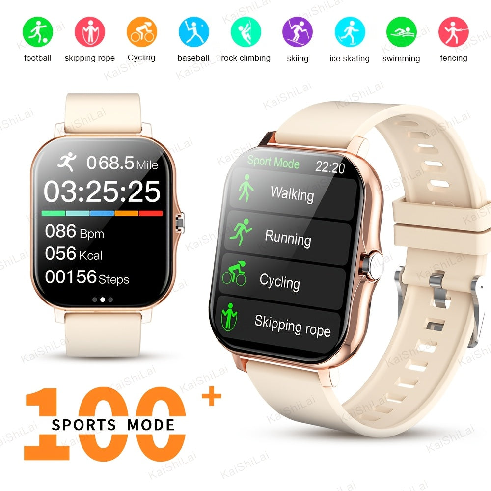 2025 1.83-Inch Smartwatch with Wireless Calling, Exercise Modes, Weather Forecast and Notifications for Android and iPhone