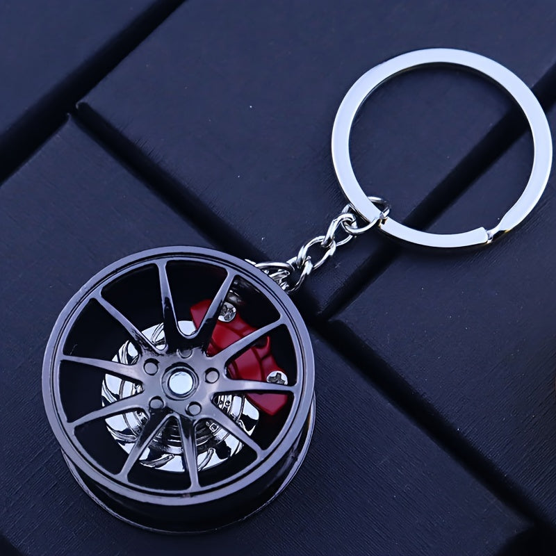 Car Enthusiasts 360° Rotating Car Keychain Pendant Creative Gift Set