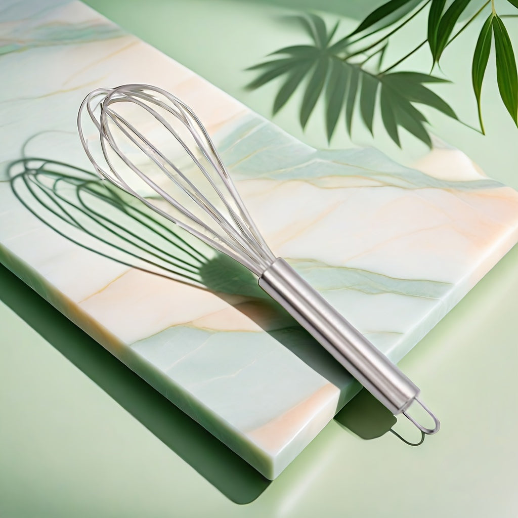 Stainless Steel Whisk Small Manual Egg Beater Handheld Mixing Tool