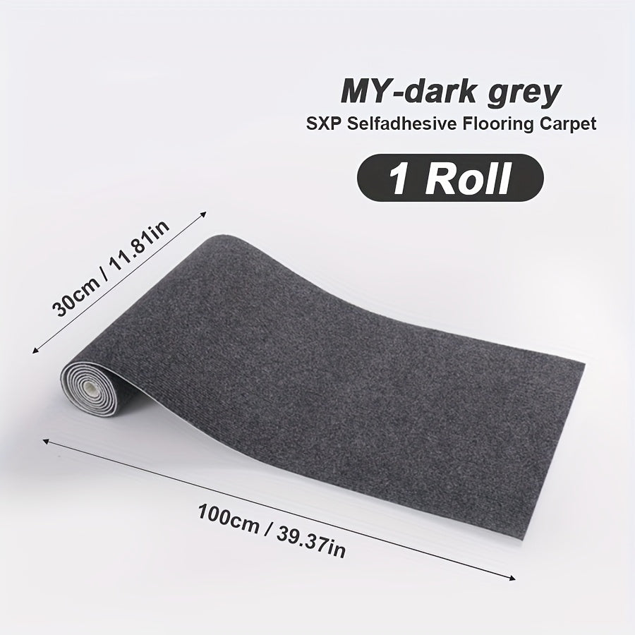 Self-Adhesive Carpet Roll for Bedroom Living Room Bathroom Door Stair Pet Non-Slip Thickened Decorative Mat