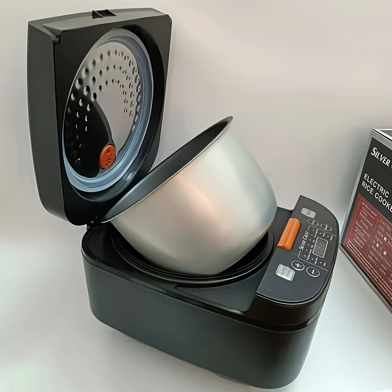 5L Automatic Smart Rice Cooker Stainless Steel Non-Stick Keep Warm Home Caravan Friendly