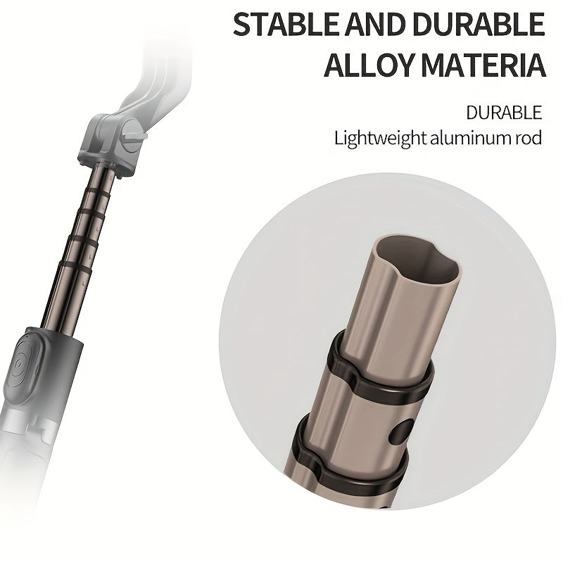 Тренога для стабилизации головы с USB-зарядкой и регулируемым держателем для телефона с поворотом на 270° для прямых трансляций, фотографии и путешествий