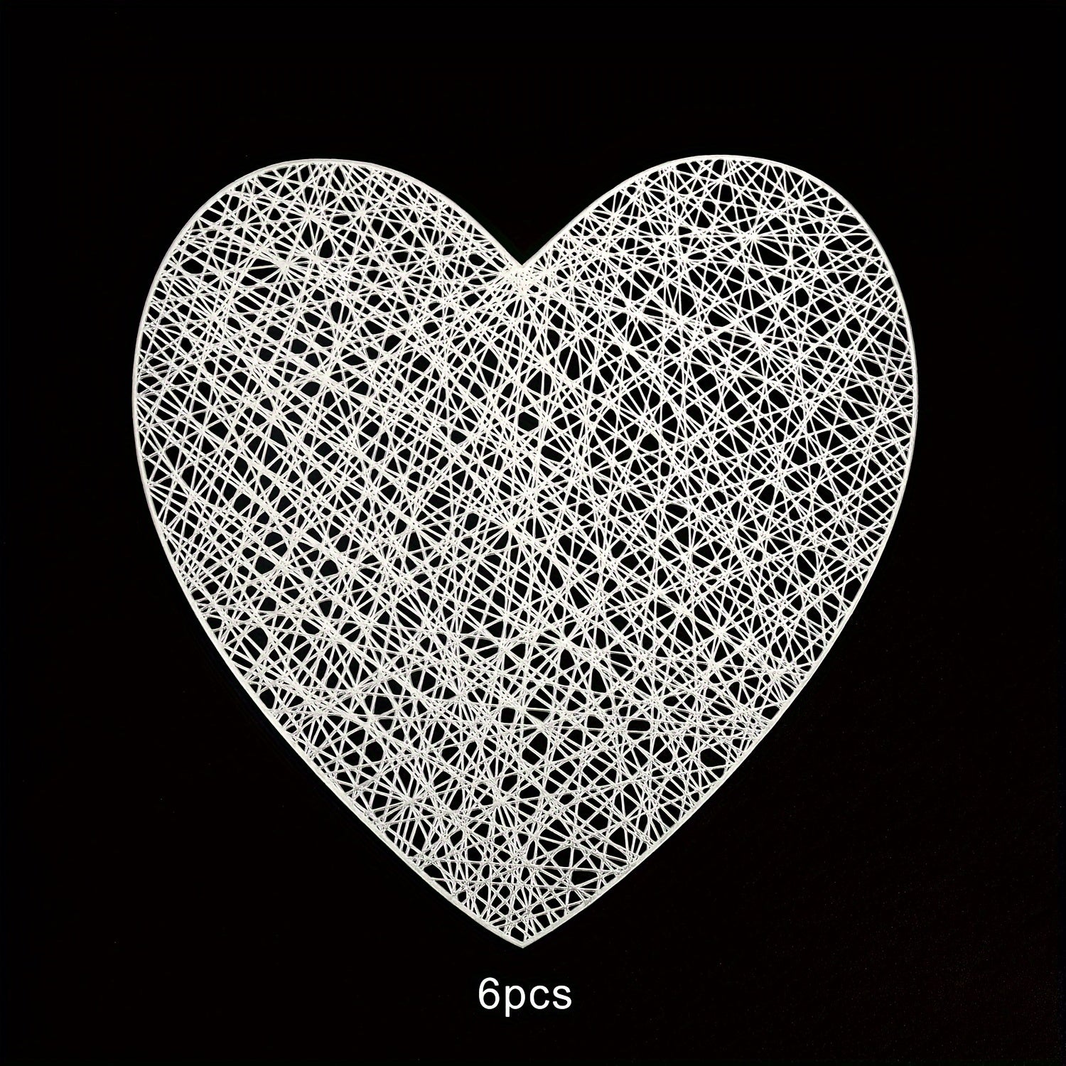 Valentine's Day Tableware Placemats for Restaurant and Hotel Dining Sets of 2 4 6 8 Heat Insulation Anti-Slip