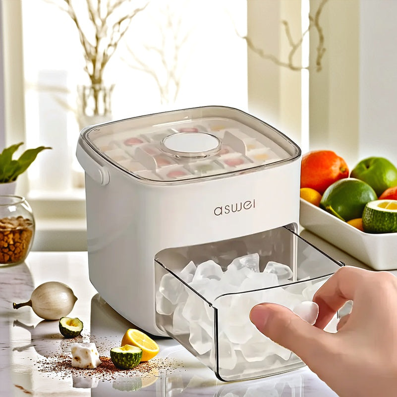 Large Ice Maker 25-Cube Food-Grade Portable Outdoor Summer Kitchen