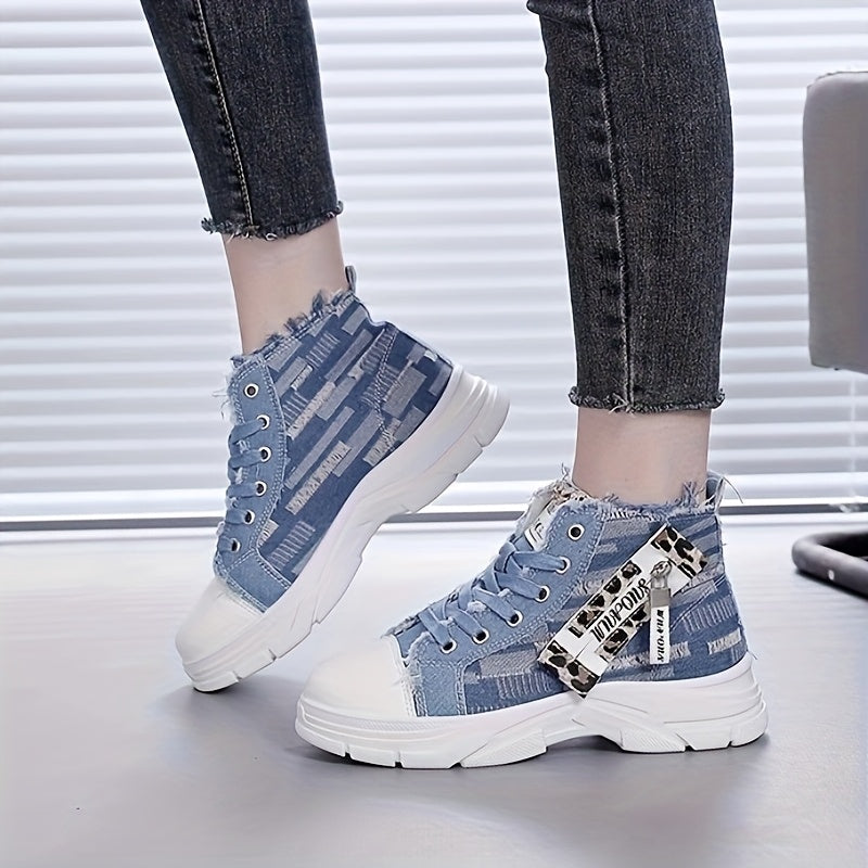 Women's Thick-Soled Casual Sneakers Wide Fit Outdoor Shoes