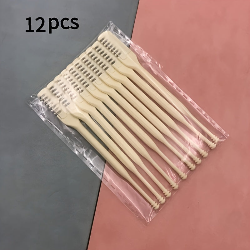 Kit de recortador y limpiador de vello nasal giratorio de acero inoxidable de 360° para hombre y mujer