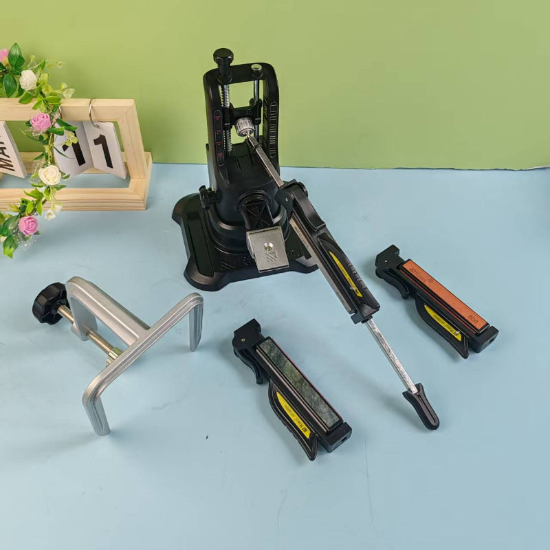 Tez tizim va bardoshli metall konstruktsiyaga ega sozlanadigan professional pichoq silliqlash mashinasi