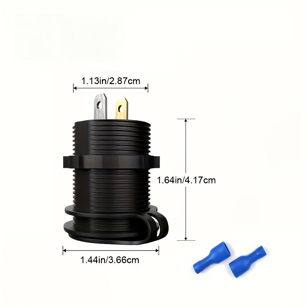 3-портовая автомобильная зарядная розетка из ABS материала 30W PD3.0 18W QC 3.0 для транспортных средств