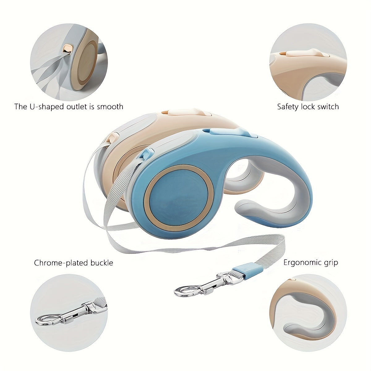 Retractable Dog Leash 3M 5M with ABS Material for Pets