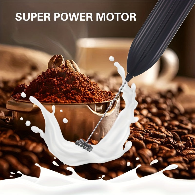 Electric Milk Frother Handheld Mini Drink Mixer for Coffee Cappuccino Frappe Chocolate