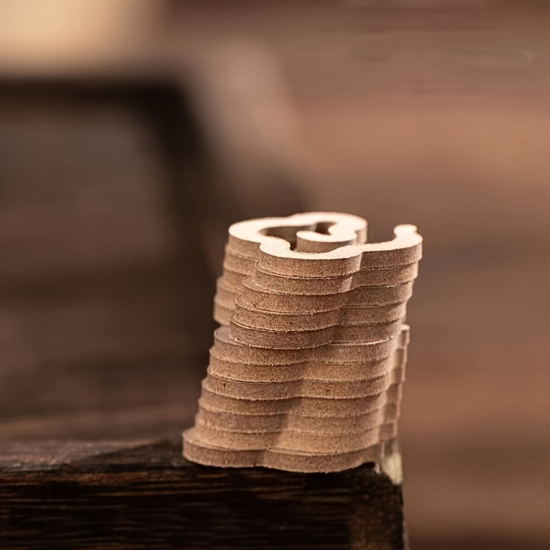 Jasmine Scented Incense Coils Set 38 Smokeless Wooden Aromatherapy Gift