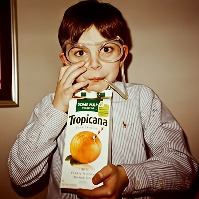 Children's Plastic Crazy Straw Glasses for Birthday Party Favors and Gift Bags