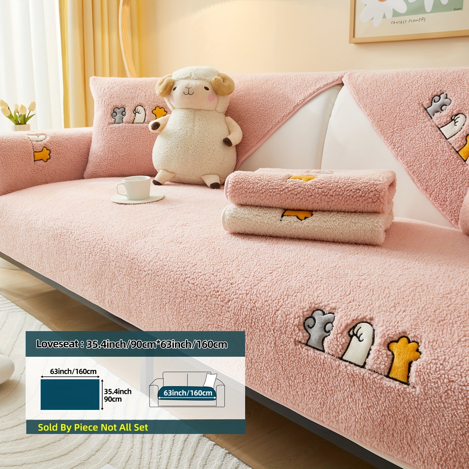 Плюшевый чехол на диван для собак, противоскользящий, защитный чехол для мебели