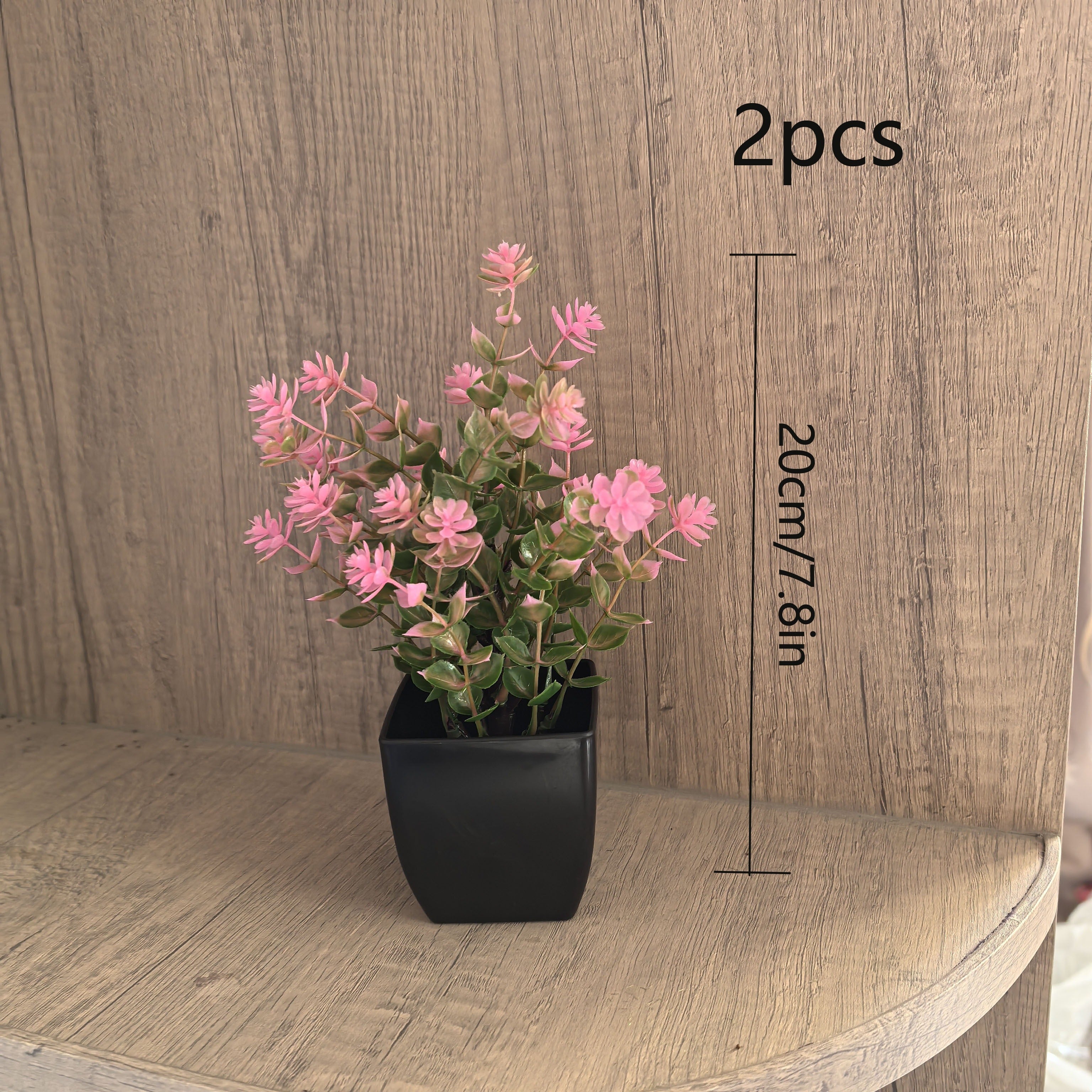 Artificial Plants Mini Eucalyptus and Grass Potted Decor for Home Office