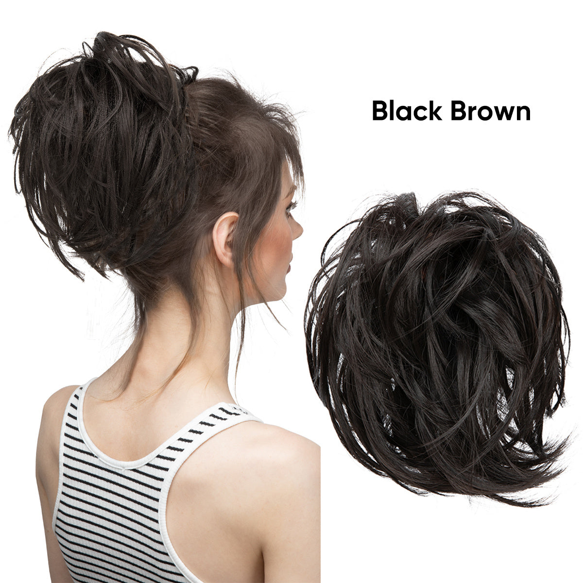 Women's Fluffy Curly Wig Hair Ring Elastic Rubber Band Hair Accessory