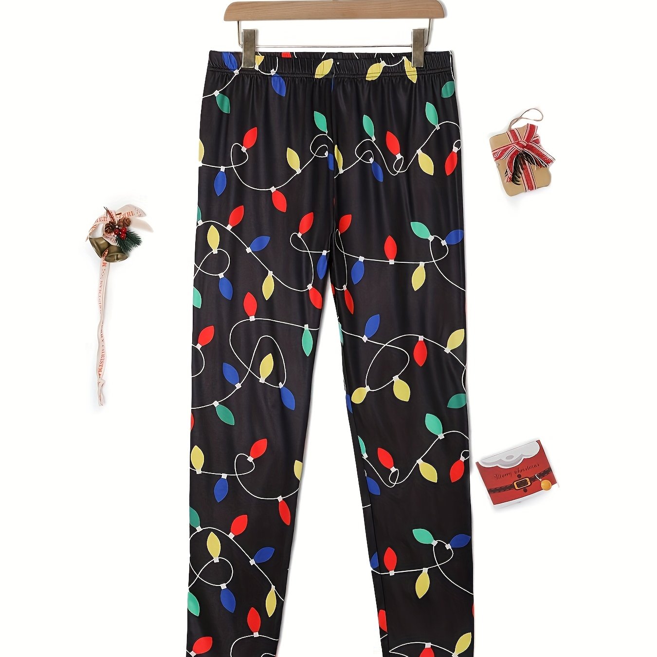 Леггинсы с цветочным принтом для полных, с флисовой подкладкой, с высокой талией, узкие штаны для женщин