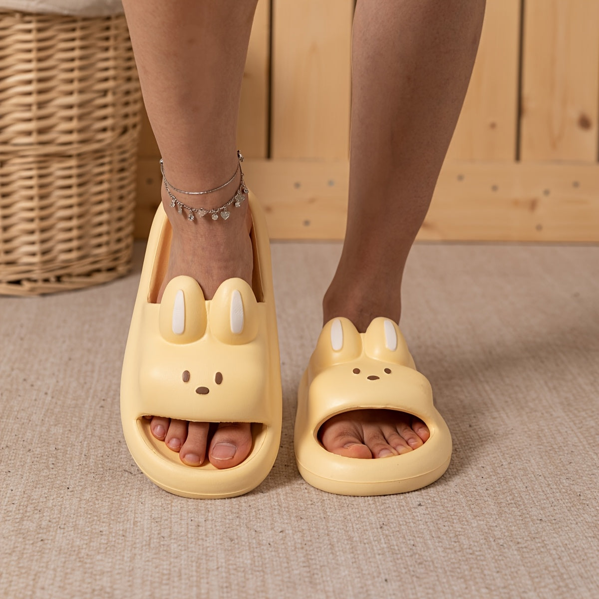 Kids' Cartoon Animal EVA Slippers for Boys and Girls All-Season Indoor Outdoor