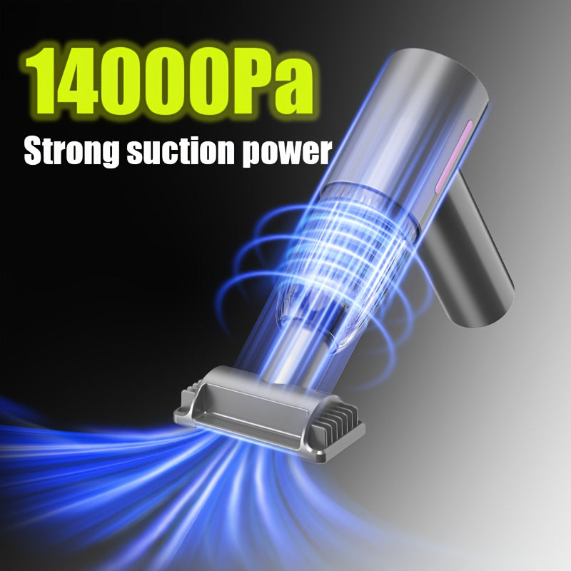 Qo'lga olinadigan changyutgich, 14KPa yuqori so'rish kuchi, USB orqali zaryadlanadigan, 4000mAh litiy batareya, 65dB jim ishlash. Avtomobil, uy, ofis, chang va uy hayvonlari sochlarini olib tashlash uchun ideal. O'z ichiga oladi