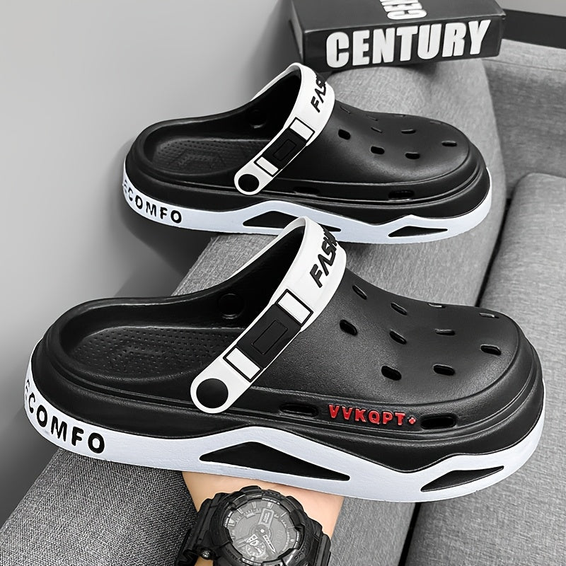 Unisex EVA Slides with Graphic Pattern Soft Sole Breathable Insole Outdoor Wear