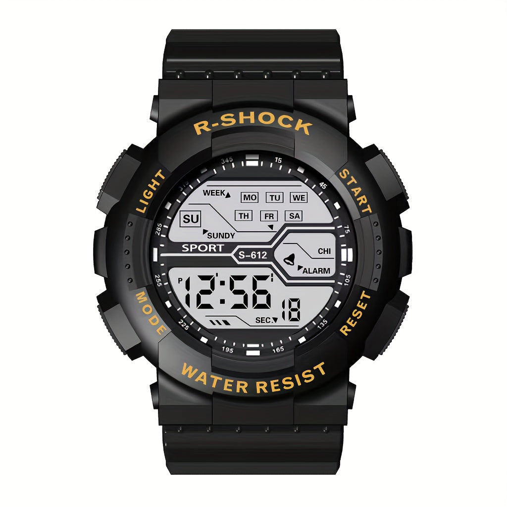 Sporty Digital Watch for Teens and Adults with Luminous Display