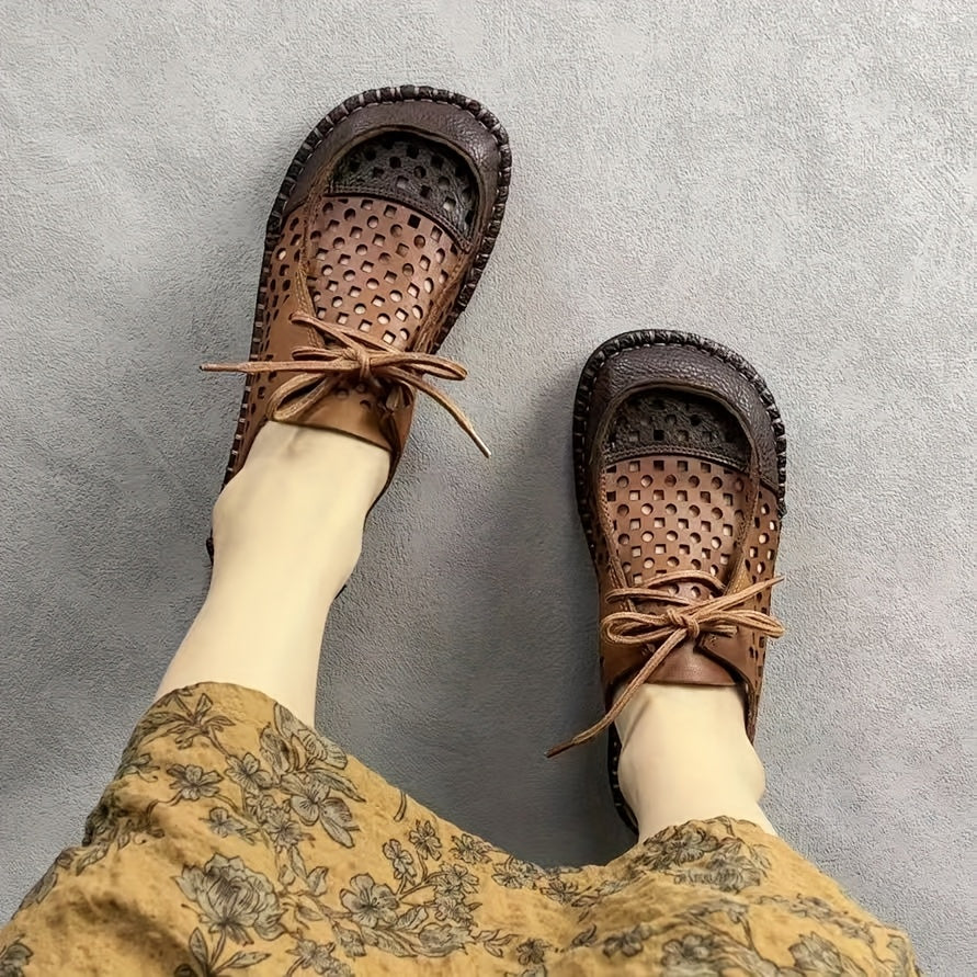 Zapatos vintage de mujer tipo Mary Jane con correa ajustable, transpirables, para todas las estaciones