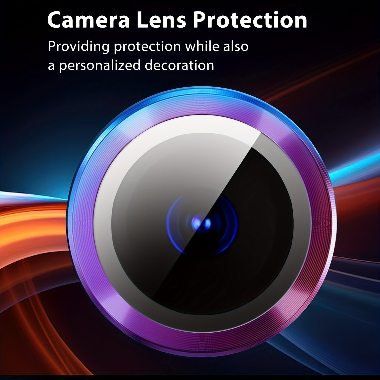 3D Metal Camera Lens Protector for Redmi Note 13 Series with Tempered Glass Cap