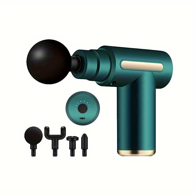 6 tezlikli chuqur to'qimalar uchun zarba beruvchi portativ elektr mushak massajeri sport zalida mushak tarangligini kamaytirish uchun.