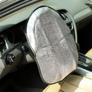 Silver Acrylic Car Sunshade for Steering Wheel