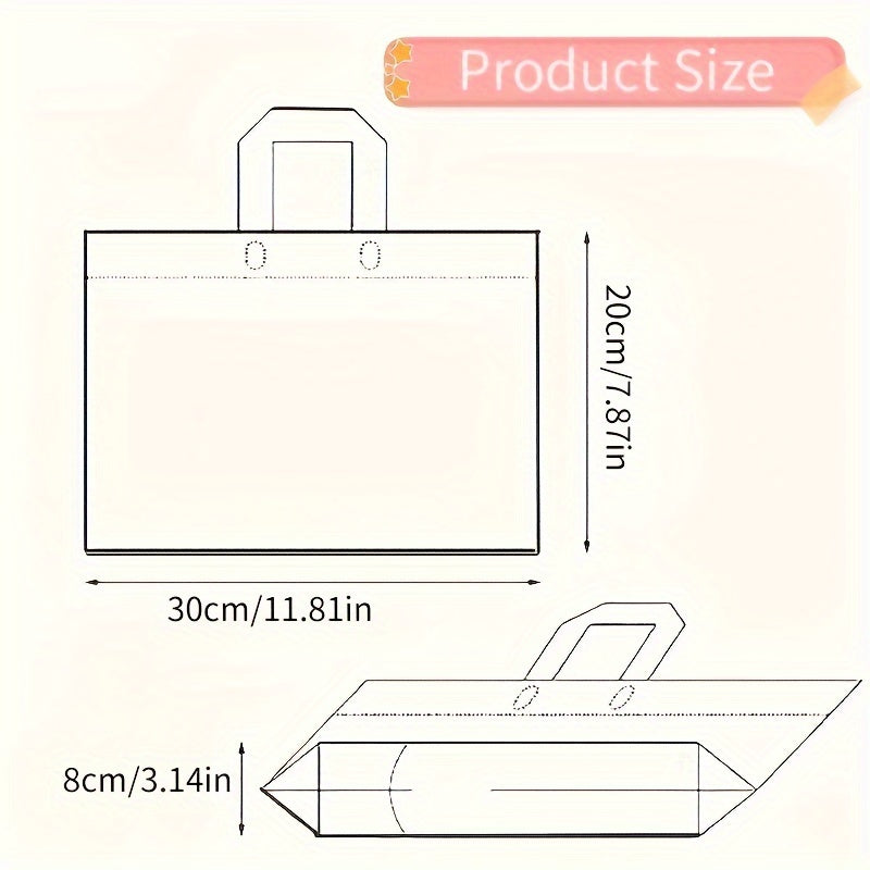 Pack of 50 Floral Gift Bags Plastic Tote for Weddings Birthdays Holidays