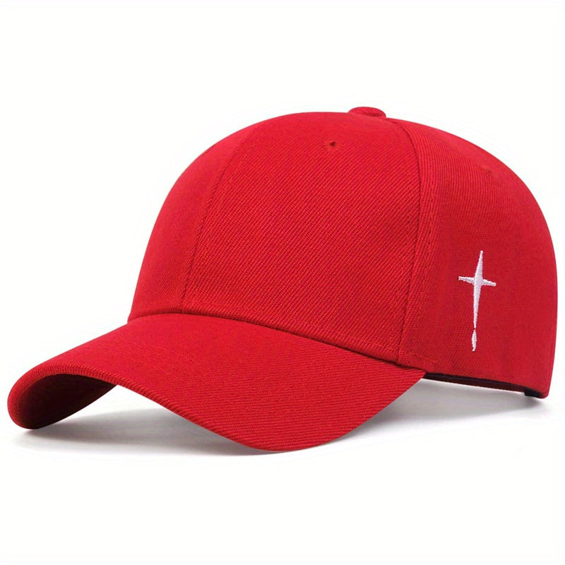 Men's Adjustable Cross Baseball Cap for Spring Summer Fall Gifts