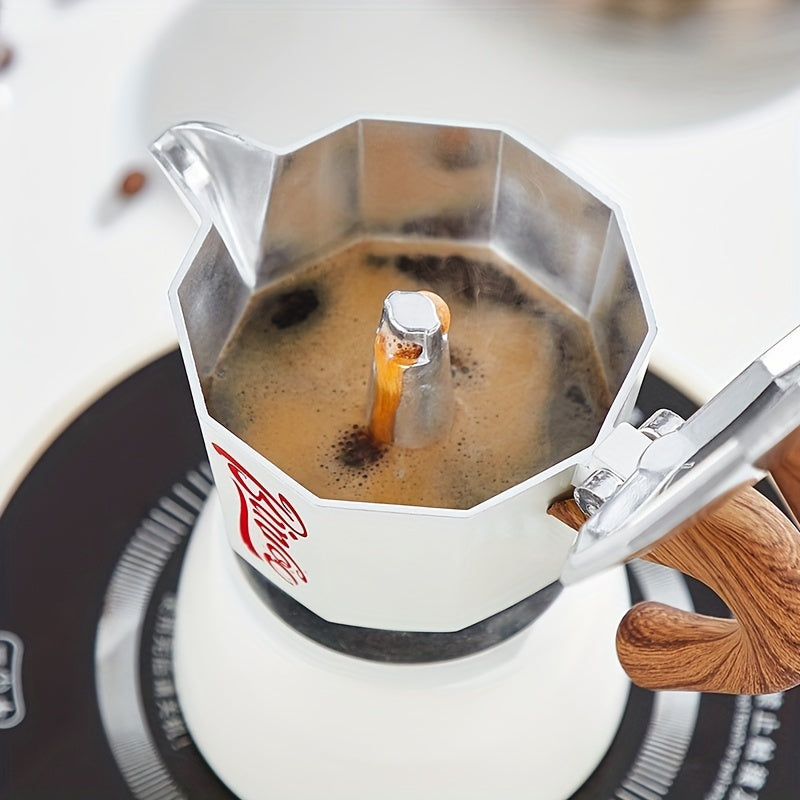 Italian Espresso Moka Pot Metal Hand-Brewed Coffee Maker for Home Use