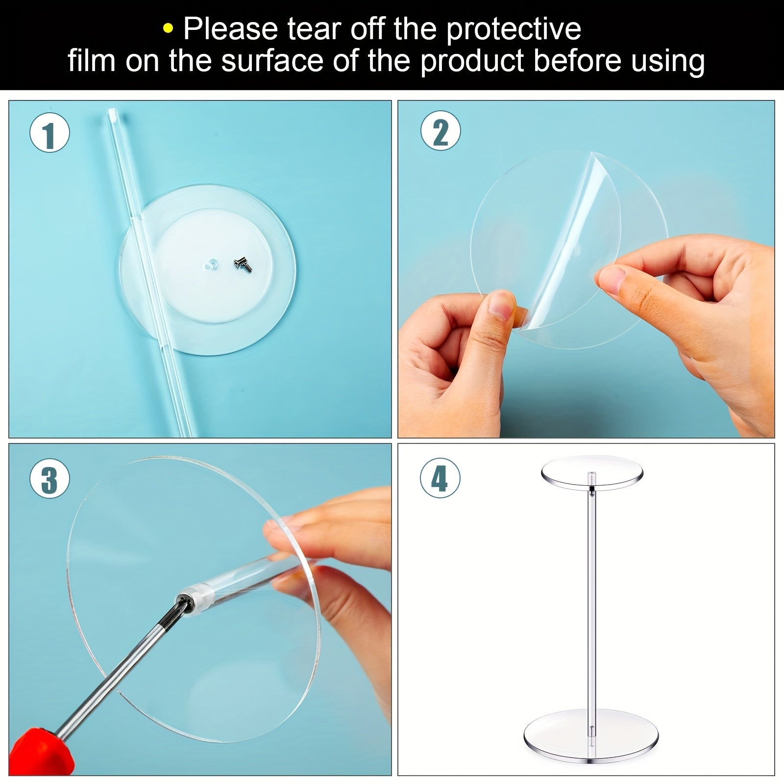 Clear Acrylic Hat Display Stand for Buckets Baseball Caps and Wigs