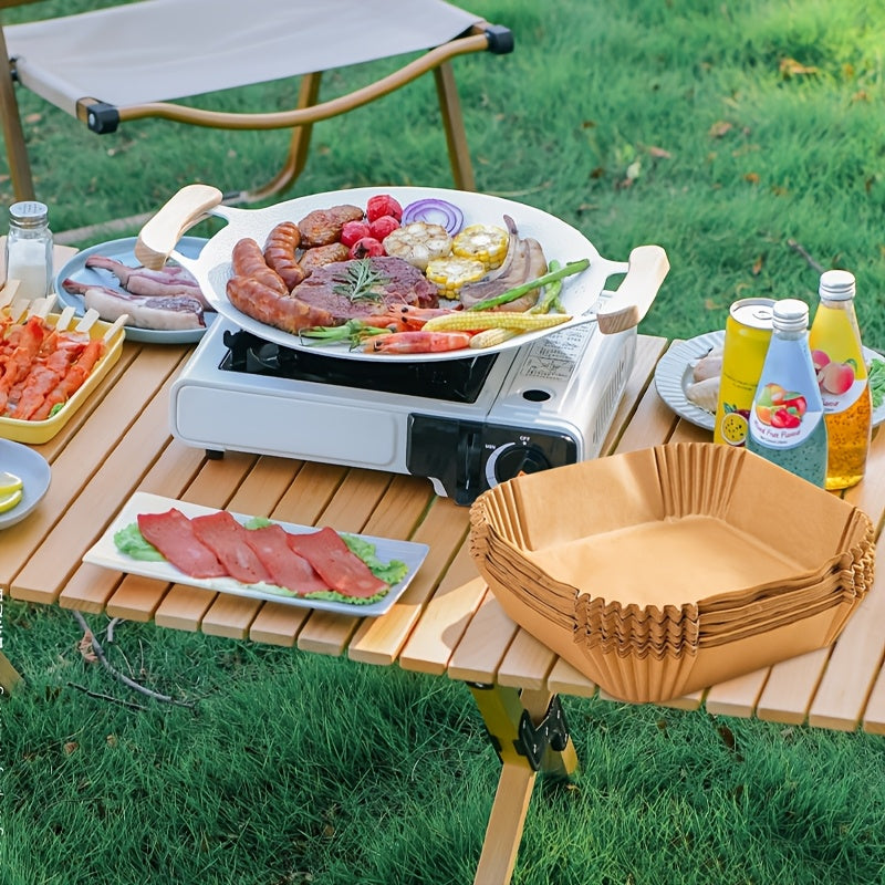 Katta to'rtburchakli qovurish panasi qoplamasi - yopishmaydigan qoplama, issiqqa chidamli, yog'ni so'rib oluvchi va pishirish va pishirish maqsadlari uchun bir xil issiqlik taqsimotini ta'minlaydi.