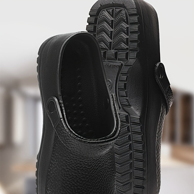 Women's EVA Slip-Resistant Indoor Outdoor Slippers Black Cushioned Comfort