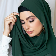 Ayollar uchun toza rangli chiffon hijab sharf, yumshoq, engil va ko‘p maqsadli bosh yopishqoq