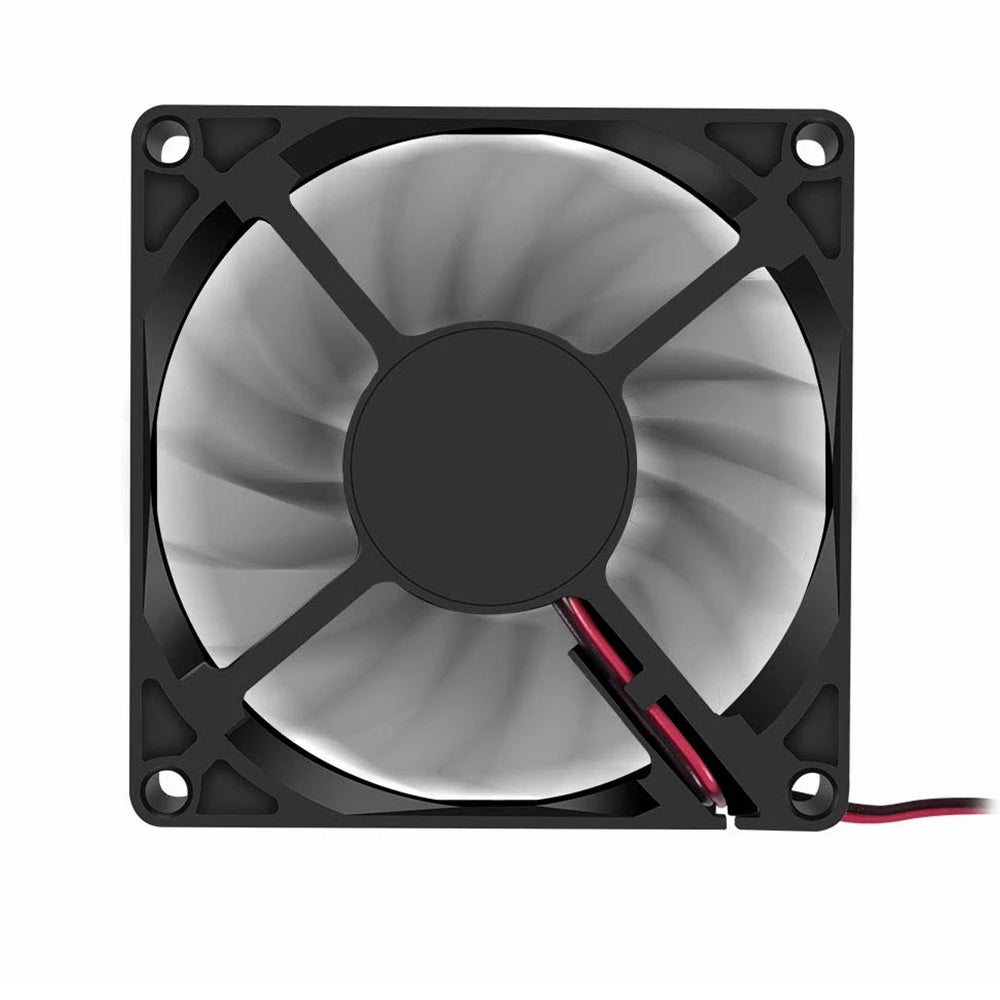 Two 80mm DC 5V USB fans for 3D printers and PC CPU cooling 8010 8015