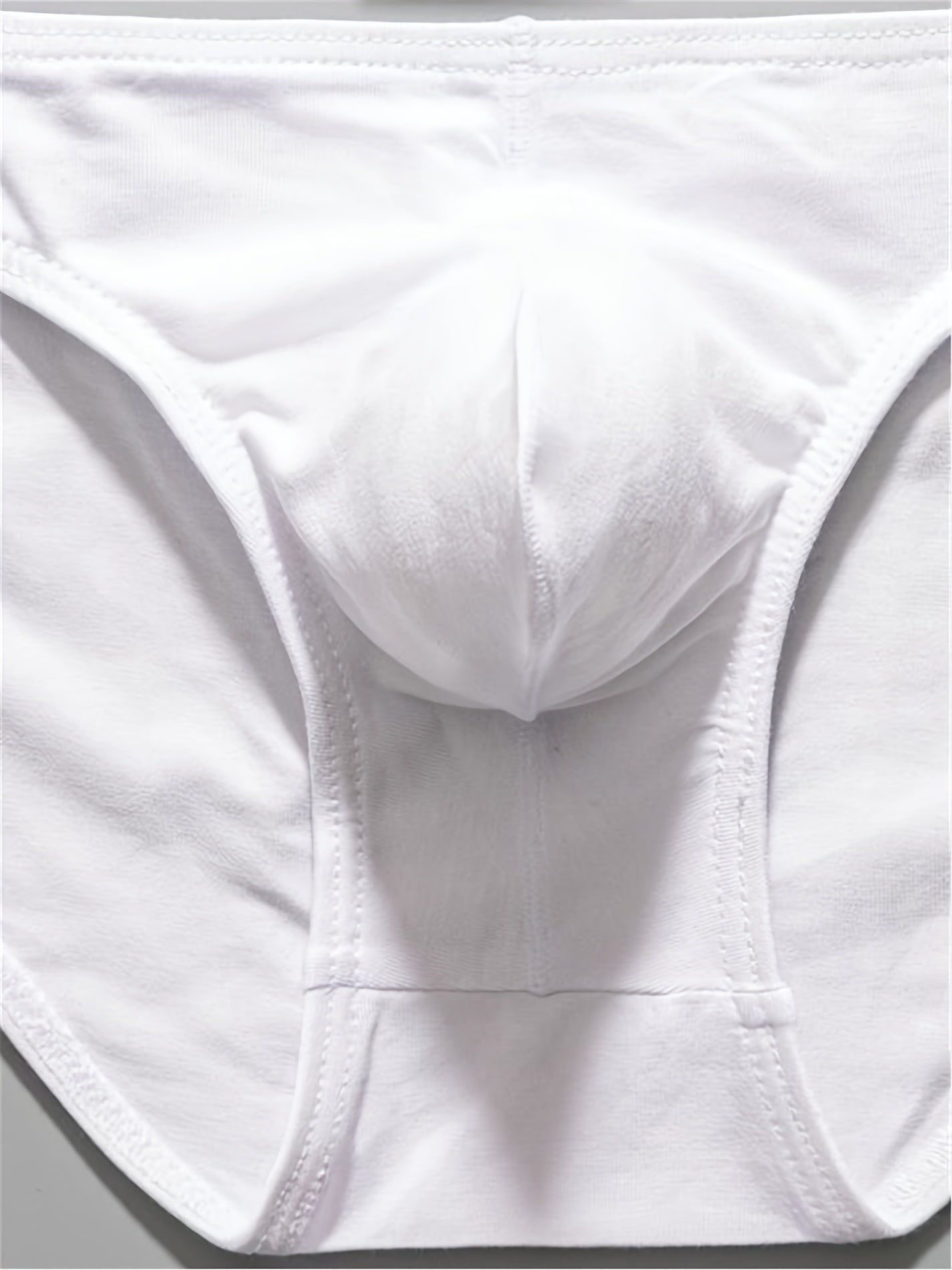 Men's Low Waist Butt Lifting Triangle Briefs Breathable Cotton Underwear Set